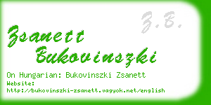 zsanett bukovinszki business card
